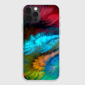 Чехол для iPhone 12 Pro Max с принтом Цветной дестрой в Екатеринбурге, Силикон |  | абстракция | молодежное | пестрое | тренд | хайп | цветное