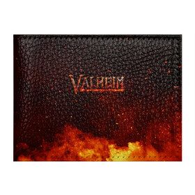 Обложка для студенческого билета с принтом Valheim огненный лого в Екатеринбурге, натуральная кожа | Размер: 11*8 см; Печать на всей внешней стороне | fantasy | mmo | valheim | valve | валхейм | вальхейм | викинги | выживалка | игра | королевская битва | ммо | ролевая игра | фэнтази