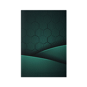 Обложка для паспорта матовая кожа с принтом Luxury Green в Екатеринбурге, натуральная матовая кожа | размер 19,3 х 13,7 см; прозрачные пластиковые крепления | green | luxury | versace | vip | абстракция | версаче | вип | паттерн | роскошь | текстуры