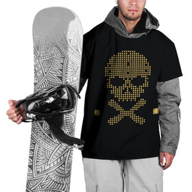 Накидка на куртку 3D с принтом Пиратский через из золота в Екатеринбурге, 100% полиэстер |  | Тематика изображения на принте: hell | skull | ад | скелет | ужасы | череп | черепушка