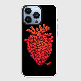 Чехол для iPhone 13 Pro с принтом Сердце Из Котиков в Екатеринбурге,  |  | cat | cats | heart | kittens | love | meow | moore | red | кот | котики | котята | кошка | красный | лав | любовь | мур | мяу | сердечко | сердце