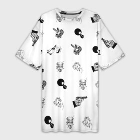 Платье-футболка 3D с принтом Кровосток | Паттерн (Z) в Екатеринбурге,  |  | 43 градуса | dr. фельдман | music | rap | кровосток | кровосток паттерн | музыка | обвальщик | реп | репер | рэп | студень | шило