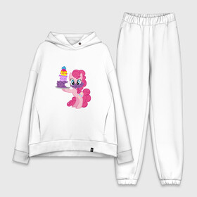 Женский костюм хлопок Oversize с принтом My Little Pony Pinkie Pie в Екатеринбурге,  |  | applejack | friendship | mylittlepony | rainbow dash | twilight sparkle | waifu | вайфу | дружба это магия | друзья | кони | моя маленькая пони | мультфильм | пони | радуга | ренбоу деш | эплджек