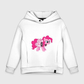 Детское худи Oversize хлопок с принтом Pinkie Pie   в Екатеринбурге, френч-терри — 70% хлопок, 30% полиэстер. Мягкий теплый начес внутри —100% хлопок | боковые карманы, эластичные манжеты и нижняя кромка, капюшон на магнитной кнопке | applejack | friendship | mylittlepony | rainbow dash | twilight sparkle | waifu | вайфу | дружба это магия | друзья | кони | моя маленькая пони | мультфильм | пони | радуга | ренбоу деш | эплджек