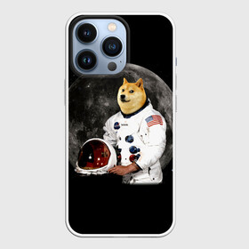 Чехол для iPhone 13 Pro с принтом Доги Космонавт в Екатеринбурге,  |  | doge | earth | mars | meme | moon | nasa | space | star | usa | америка | гагарин | доги | животные | звезда | земля | корги | космонавт | космос | луна | марс | мем | наса | планета | прикол | собака | сша | флаг