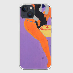 Чехол для iPhone 13 с принтом Картина 1, Ческидов в Екатеринбурге,  |  | абстракция | акула | берег | женщина | кошка | лодка | луна