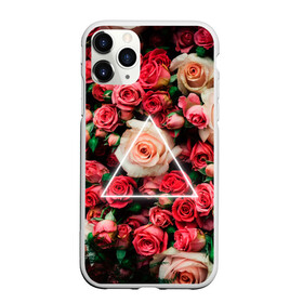 Чехол для iPhone 11 Pro матовый с принтом ROSE NEON | РОЗЫ НЕОН в Екатеринбурге, Силикон |  | rose | женская | любовь | молодежь | мужская | неон | розы | свобода