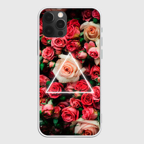 Чехол для iPhone 12 Pro Max с принтом ROSE NEON | РОЗЫ НЕОН в Екатеринбурге, Силикон |  | rose | женская | любовь | молодежь | мужская | неон | розы | свобода