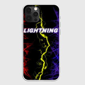 Чехол для iPhone 12 Pro Max с принтом Lightning | Молния в Екатеринбурге, Силикон |  | женская | краски | молния | молодёжь | мужская | надпись | неон | погода | свобода | тренд