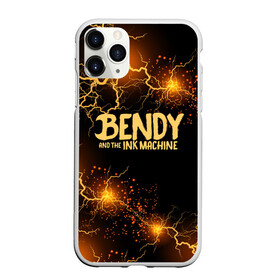 Чехол для iPhone 11 Pro Max матовый с принтом BENDY LOGO  в Екатеринбурге, Силикон |  | bendy | bendy and the ink machine | tegunvteg | бенди | бени | бенни | бэнди | детская | детям | игра | компьютерная игра | машина | молния | ужастик | чернила | чернильная