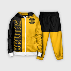 Детский костюм 3D с принтом NHL BOSTON BRUINS в Екатеринбурге,  |  | black | boston | bruins | hockey | ice | logo | nhl | sport | usa | бостон | брюинз | кубок | логотип | нхл | спорт | стэнли | хоккей