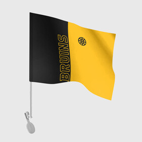 Флаг для автомобиля с принтом NHL BOSTON BRUINS в Екатеринбурге, 100% полиэстер | Размер: 30*21 см | black | boston | bruins | hockey | ice | logo | nhl | sport | usa | бостон | брюинз | кубок | логотип | нхл | спорт | стэнли | хоккей