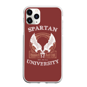 Чехол для iPhone 11 Pro матовый с принтом Spartan University в Екатеринбурге, Силикон |  | Тематика изображения на принте: gad of war | game | games | god of war | god of wor | spartan | бог войны | игра | игры | кратос | спартанец