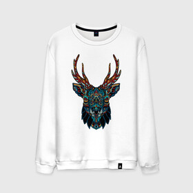 Мужской свитшот хлопок с принтом Mandala Moose в Екатеринбурге, 100% хлопок |  | animal | animals | ethnic | hipster | horns | nature | russia | siberia | животные | карибу | лось | природа | рога | россия | сибирь | узор | узоры | хипстер | этника