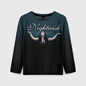 Детский лонгслив 3D с принтом Nightwish with Tarja в Екатеринбурге, 100% полиэстер | длинные рукава, круглый вырез горловины, полуприлегающий силуэт
 | Тематика изображения на принте: nightwish | tarja | tarja turanen | turunen | найтвиш | тарья | тарья турунен | турунен