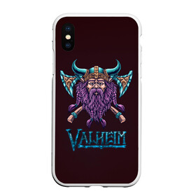 Чехол для iPhone XS Max матовый с принтом Valheim Viking в Екатеринбурге, Силикон | Область печати: задняя сторона чехла, без боковых панелей | fantasy | mmo | valheim | valve | валхейм | вальхейм | викинги | выживалка | игра | королевская битва | ммо | ролевая игра | фэнтази