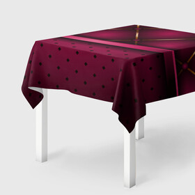 Скатерть 3D с принтом Luxury Red в Екатеринбурге, 100% полиэстер (ткань не мнется и не растягивается) | Размер: 150*150 см | green | luxury | versace | vip | абстракция | версаче | вип | паттерн | роскошь | текстуры