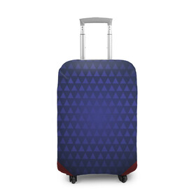 Чехол для чемодана 3D с принтом Blue abstract в Екатеринбурге, 86% полиэфир, 14% спандекс | двустороннее нанесение принта, прорези для ручек и колес | luxury | versace | vip | абстракция | версаче | вип | паттерн | роскошь | текстуры