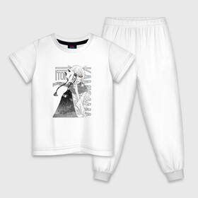 Детская пижама хлопок с принтом Очень приятно Бог в Екатеринбурге, 100% хлопок |  брюки и футболка прямого кроя, без карманов, на брюках мягкая резинка на поясе и по низу штанин
 | Тематика изображения на принте: tomoe | бог | очень приятно | томоэ