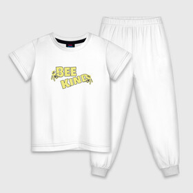 Детская пижама хлопок с принтом BeeKind в Екатеринбурге, 100% хлопок |  брюки и футболка прямого кроя, без карманов, на брюках мягкая резинка на поясе и по низу штанин
 | bee | beekind | kind | usa | большая пчела | жаркое лето | летний | лето | пчела | пчелки