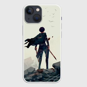 Чехол для iPhone 13 mini с принтом Атака титанов Леви в Екатеринбурге,  |  | anime | attack on titan | manga | shingeki no kyojin леви | аниме | атака титанов | вторжение гигантов | вторжение титанов | манга | титаны