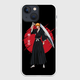 Чехол для iPhone 13 mini с принтом BLEACH   Ichigo Kurosaki в Екатеринбурге,  |  | anime | bleach | hollow | ichigo | kurosaki | manga | mask | matsumoto | rangiku | samurai | shihoin | yoruichi | аниме | блич | ичиго | йоруичи | куросаки | манга | маска | мацумото | онимэ | рангику | самурай | шихоин