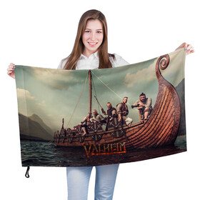 Флаг 3D с принтом Valheim викинги в Екатеринбурге, 100% полиэстер | плотность ткани — 95 г/м2, размер — 67 х 109 см. Принт наносится с одной стороны | fantasy | mmo | valheim | valve | валхейм | вальхейм | викинги | выживалка | игра | королевская битва | ммо | ролевая игра | фэнтази