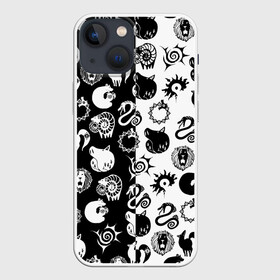 Чехол для iPhone 13 mini с принтом ЭМБЛЕМЫ 7 СМЕРТНЫХ ГРЕХОВ в Екатеринбурге,  |  | anime | japan | japanese | jujutsu | jujutsu kaisen | kaisen | sukuna | tattoo | аниме | двуликий призрак | иероглифы | инумаки | итадори | итадори юдзи | магическая битва | нобара | панда | рёмен | рёмен сукуна | сатору | сукуна