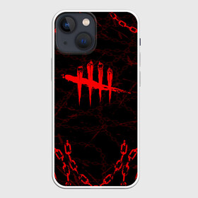 Чехол для iPhone 13 mini с принтом DEAD BY DAYLIGHT | ЦЕПИ в Екатеринбурге,  |  | Тематика изображения на принте: dbd | dead by daylight | hillbilly | maniacs | survival horror | trapper | wraith | дбд | деревенщина | мертвы к рассвету | мертвые днем | охотник | призрак