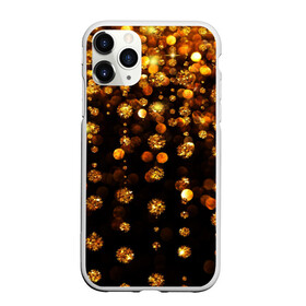 Чехол для iPhone 11 Pro матовый с принтом GOLDEN RAIN в Екатеринбурге, Силикон |  | black | gold | деньги | золото | монеты | пестрое