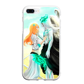 Чехол для iPhone 7Plus/8 Plus матовый с принтом Bleach Grimmjow and Orihime в Екатеринбурге, Силикон | Область печати: задняя сторона чехла, без боковых панелей | Тематика изображения на принте: bleach brave souls bleach anime art гриммджоу и орихиме  grimmjow and orihime