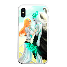 Чехол для iPhone XS Max матовый с принтом Bleach Grimmjow and Orihime в Екатеринбурге, Силикон | Область печати: задняя сторона чехла, без боковых панелей | Тематика изображения на принте: bleach brave souls bleach anime art гриммджоу и орихиме  grimmjow and orihime