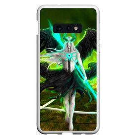 Чехол для Samsung S10E с принтом Ulquiorra Schiffer Bleach в Екатеринбурге, Силикон | Область печати: задняя сторона чехла, без боковых панелей | Тематика изображения на принте: anime | archangel | art | aurora | bleach | manga | schiffer | ulquiorra | аниме | арт | блич | манга