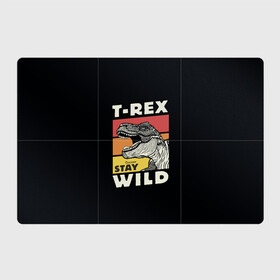 Магнитный плакат 3Х2 с принтом T-rex Wild в Екатеринбурге, Полимерный материал с магнитным слоем | 6 деталей размером 9*9 см | 1976 | dino | t rex | trex | дино | динозавр | тирекс | хищник