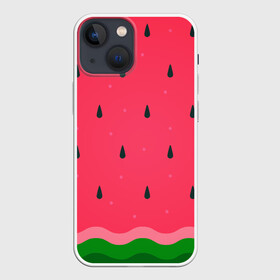 Чехол для iPhone 13 mini с принтом Текстура арбуза в Екатеринбурге,  |  | background | seeds | texture | watermelon | арбуз | косточки | семечки | текстура | фон