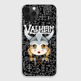 Чехол для iPhone 12 Pro с принтом Valheim Girl в Екатеринбурге, силикон | область печати: задняя сторона чехла, без боковых панелей | fantasy | mmo | valheim | valve | валхейм | вальхейм | викинги | выживалка | игра | королевская битва | ммо | ролевая игра | фэнтази