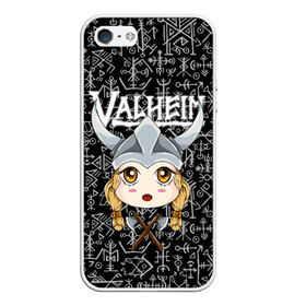 Чехол для iPhone 5/5S матовый с принтом Valheim Girl в Екатеринбурге, Силикон | Область печати: задняя сторона чехла, без боковых панелей | fantasy | mmo | valheim | valve | валхейм | вальхейм | викинги | выживалка | игра | королевская битва | ммо | ролевая игра | фэнтази