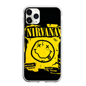 Чехол для iPhone 11 Pro матовый с принтом Nirvana 1987 в Екатеринбурге, Силикон |  | Тематика изображения на принте: album | curt | kobain | logo | music | nevermind | nirvana | rock | smells like | smile | teen spirit | альбом | гитара | курт кобейн | логотип | музыка | невермайнд | нирвана | рок | смайл | стикер