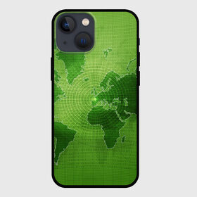 Чехол для iPhone 13 mini с принтом Карта мира в Екатеринбурге,  |  | Тематика изображения на принте: глобус | земля | карта | карта мира | континенты | материки | мир | планета | цифры