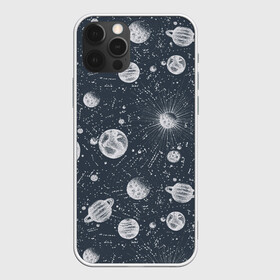 Чехол для iPhone 12 Pro Max с принтом Звезды, планеты и созвездия в Екатеринбурге, Силикон |  | Тематика изображения на принте: space | арт | звезды | кометы | космос | метеориты | планеты | созвездия