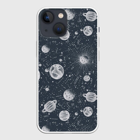 Чехол для iPhone 13 mini с принтом Звезды, планеты и созвездия в Екатеринбурге,  |  | space | арт | звезды | кометы | космос | метеориты | планеты | созвездия
