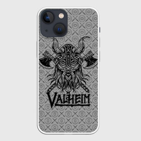 Чехол для iPhone 13 mini с принтом Valheim Viking dark в Екатеринбурге,  |  | fantasy | mmo | valheim | valve | валхейм | вальхейм | викинги | выживалка | игра | королевская битва | ммо | ролевая игра | фэнтази
