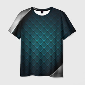 Мужская футболка 3D с принтом 3D luxury metal в Екатеринбурге, 100% полиэфир | прямой крой, круглый вырез горловины, длина до линии бедер | luxury | versace | vip | абстракция | версаче | вип | паттерн | роскошь | текстуры