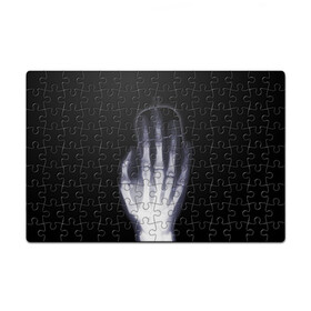Пазл магнитный 126 элементов с принтом X-Ray hand в Екатеринбурге, полимерный материал с магнитным слоем | 126 деталей, размер изделия —  180*270 мм | hand | mouse | x ray | мышка | рука