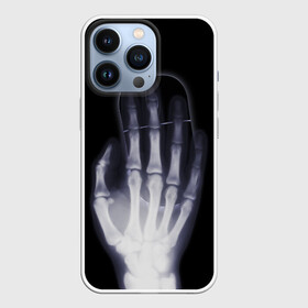 Чехол для iPhone 13 Pro с принтом X Ray hand в Екатеринбурге,  |  | Тематика изображения на принте: hand | mouse | x ray | мышка | рука