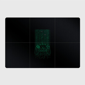 Магнитный плакат 3Х2 с принтом Геймпад геймера матрица в Екатеринбурге, Полимерный материал с магнитным слоем | 6 деталей размером 9*9 см | game | gamer | джойстик | игрок | матрица | управление