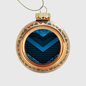 Стеклянный ёлочный шар с принтом 3D luxury blue abstract в Екатеринбурге, Стекло | Диаметр: 80 мм | Тематика изображения на принте: luxury | versace | vip | абстракция | версаче | вип | паттерн | роскошь | текстуры