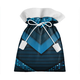 Подарочный 3D мешок с принтом 3D luxury blue abstract в Екатеринбурге, 100% полиэстер | Размер: 29*39 см | Тематика изображения на принте: luxury | versace | vip | абстракция | версаче | вип | паттерн | роскошь | текстуры
