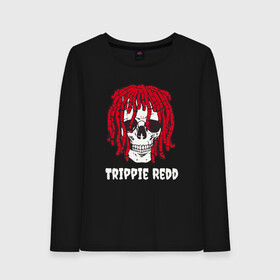 Женский лонгслив хлопок с принтом TRIPPIE REDD в Екатеринбурге, 100% хлопок |  | 1400 | big | rap | red | redd | trippie | ред | редд | рэд | рэдд | триппи