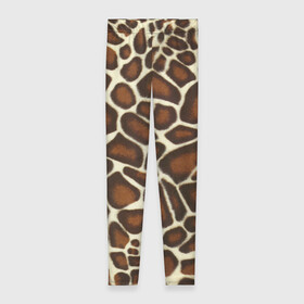 Леггинсы 3D с принтом Жираф в Екатеринбурге, 80% полиэстер, 20% эластан | Эластичный пояс, зауженные к низу, низкая посадка | giraffe | животное | жираф | пятна | текстура